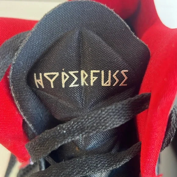 NIKE Zoom Hyperfuse 2013 SIZE 15 Black Red - Picture 4 of 9